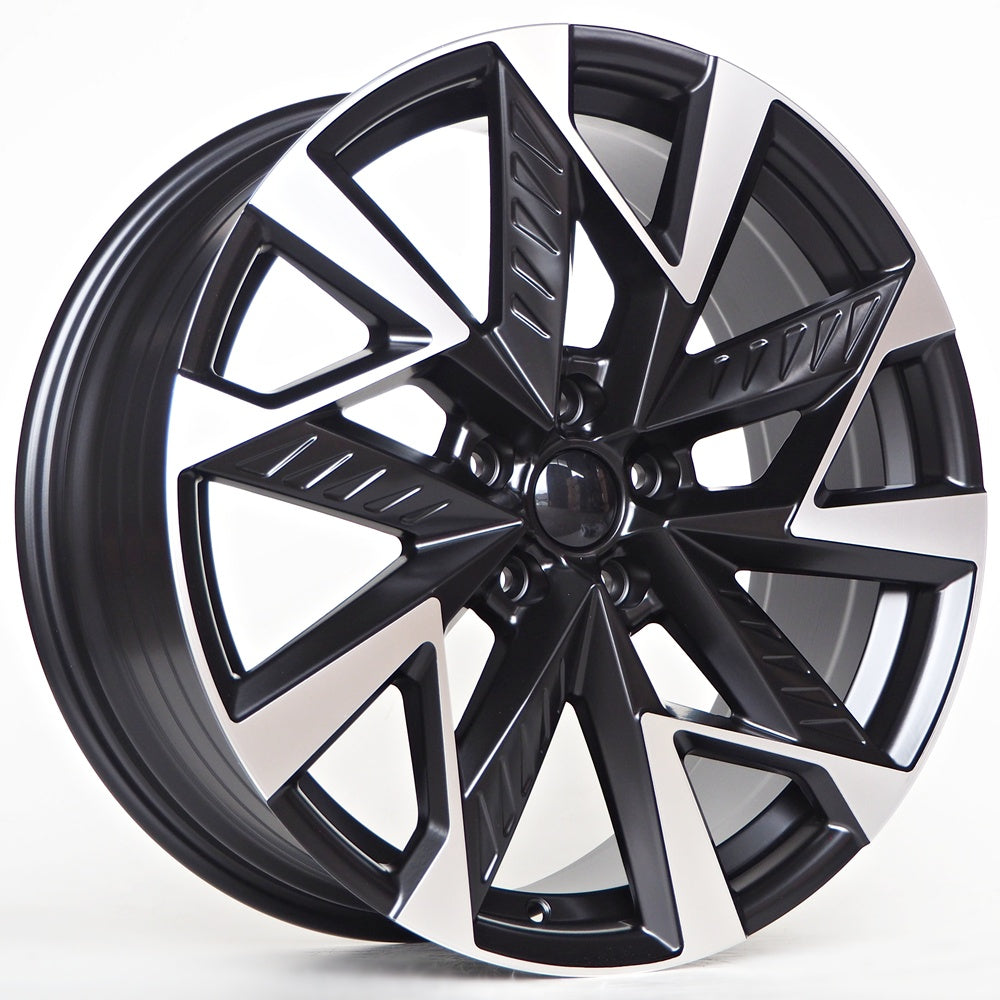 Sonic Inid 8X19 5X112 ET45 57,1 MATT BLACK +  MACHINE FACE