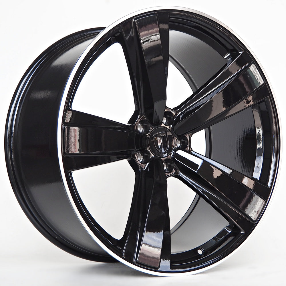 Sonic Marvin 9,5X21 5X112 ET26 66,5 Black Machined Lip