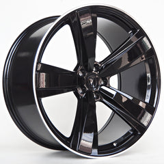 Sonic Marvin 9,5X21 5X112 ET26 66,5 Black Machined Lip
